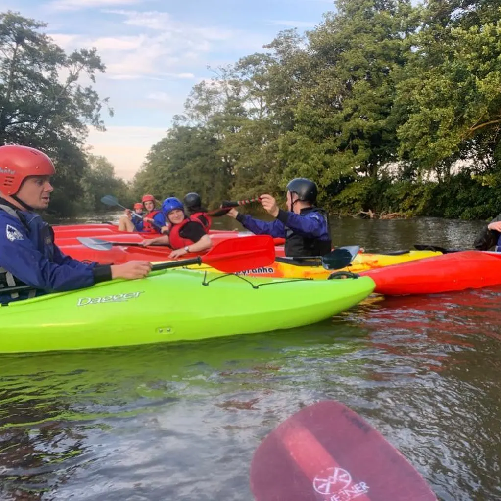 A great final night of term on the water! One invested on the water and almost everyone got very wet